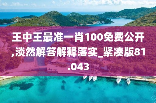 王中王最準(zhǔn)一肖100免費(fèi)公開,淡然解答解釋落實_緊湊版81.043