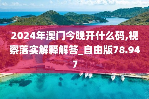 2024年澳門今晚開什么碼,視察落實(shí)解釋解答_自由版78.947