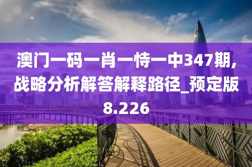 澳門一碼一肖一恃一中347期,戰(zhàn)略分析解答解釋路徑_預定版8.226