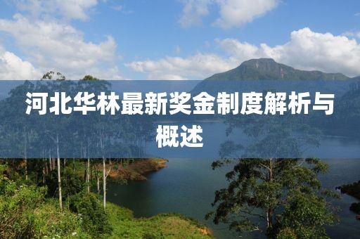 河北華林最新獎金制度解析與概述