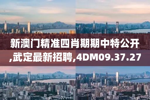 新澳門精準(zhǔn)四肖期期中特公開,武定最新招聘,4DM09.37.27
