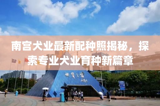 南宮犬業(yè)最新配種照揭秘，探索專業(yè)犬業(yè)育種新篇章