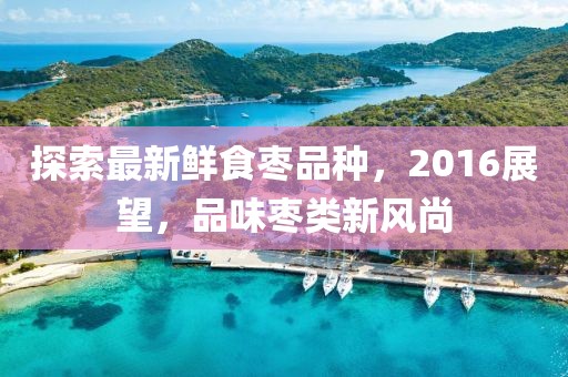 探索最新鮮食棗品種，2016展望，品味棗類新風(fēng)尚