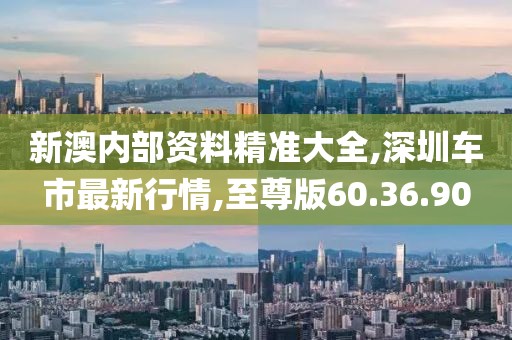 新澳內(nèi)部資料精準(zhǔn)大全,深圳車市最新行情,至尊版60.36.90