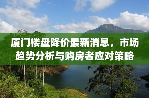 廈門樓盤降價最新消息，市場趨勢分析與購房者應(yīng)對策略
