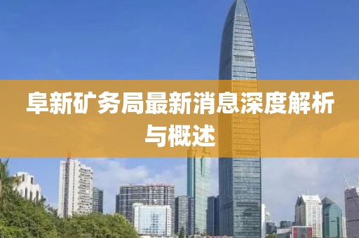 阜新礦務(wù)局最新消息深度解析與概述