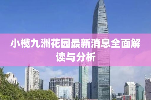 小欖九洲花園最新消息全面解讀與分析