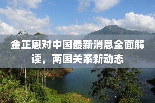 金正恩對中國最新消息全面解讀，兩國關(guān)系新動態(tài)
