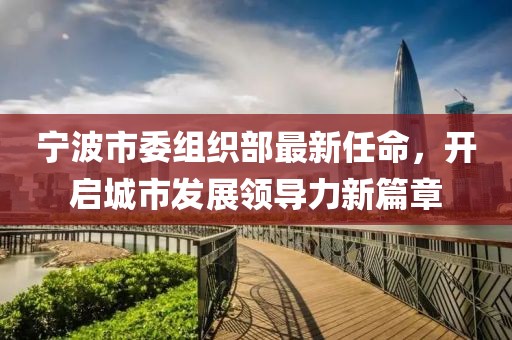 寧波市委組織部最新任命，開啟城市發(fā)展領(lǐng)導(dǎo)力新篇章