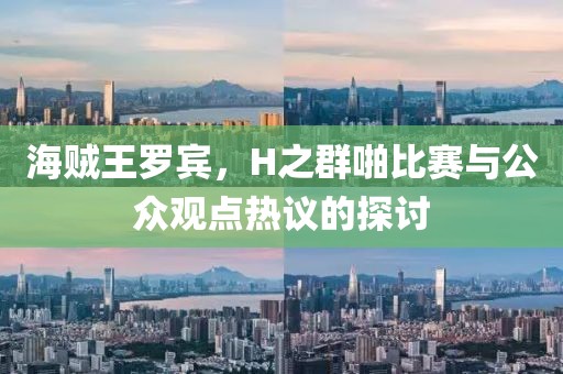 海賊王羅賓，H之群啪比賽與公眾觀點熱議的探討