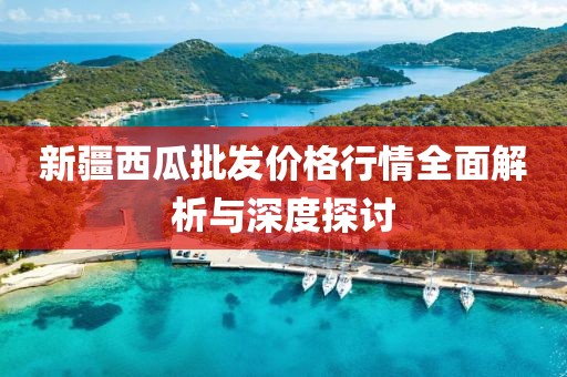 新疆西瓜批發(fā)價格行情全面解析與深度探討