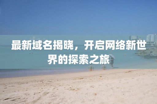 最新域名揭曉，開啟網絡新世界的探索之旅
