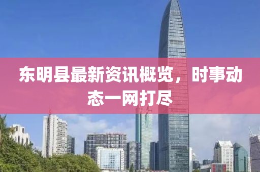 東明縣最新資訊概覽，時事動態(tài)一網(wǎng)打盡
