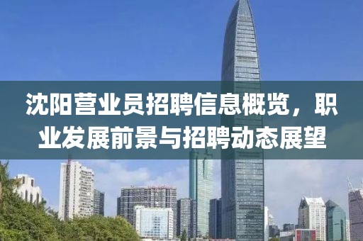 沈陽營業(yè)員招聘信息概覽，職業(yè)發(fā)展前景與招聘動態(tài)展望
