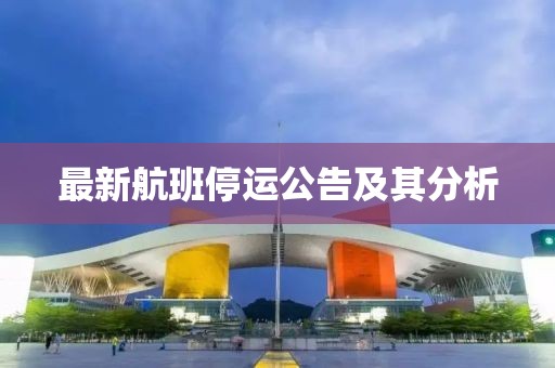 最新航班停運(yùn)公告及其分析