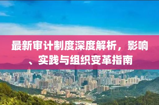 最新審計(jì)制度深度解析，影響、實(shí)踐與組織變革指南