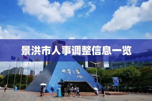 景洪市人事調(diào)整信息一覽