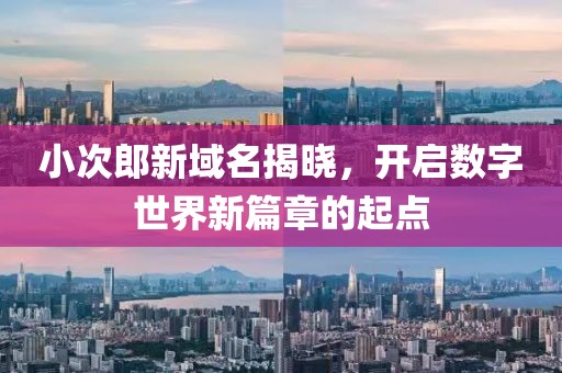 小次郎新域名揭曉，開啟數(shù)字世界新篇章的起點(diǎn)
