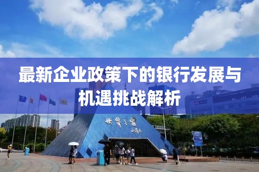 最新企業(yè)政策下的銀行發(fā)展與機(jī)遇挑戰(zhàn)解析