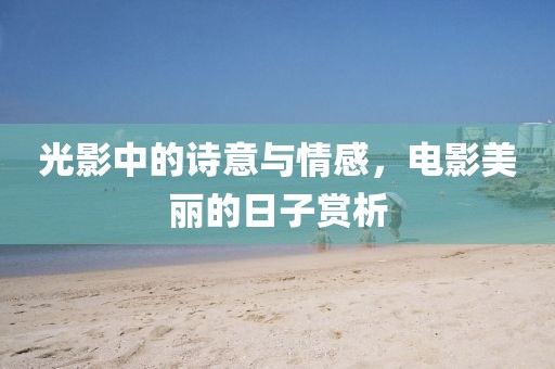 光影中的詩(shī)意與情感，電影美麗的日子賞析