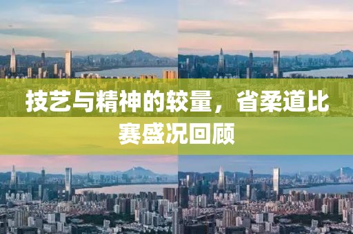 技藝與精神的較量，省柔道比賽盛況回顧