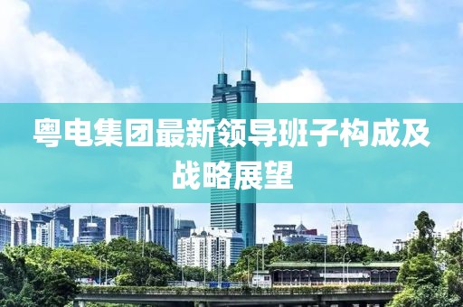 粵電集團最新領導班子構(gòu)成及戰(zhàn)略展望