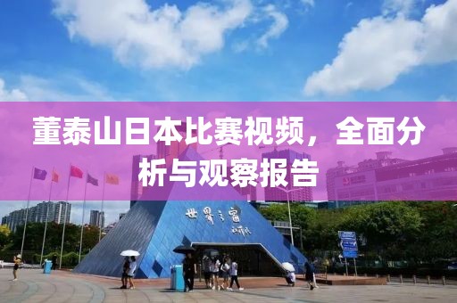 董泰山日本比賽視頻，全面分析與觀察報告