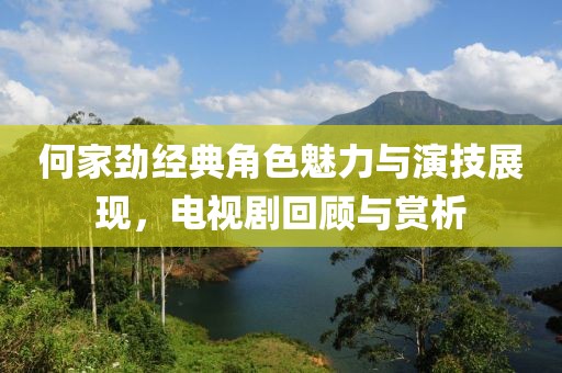 何家勁經(jīng)典角色魅力與演技展現(xiàn)，電視劇回顧與賞析