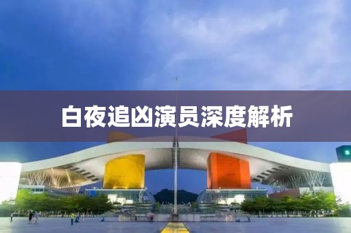 白夜追兇演員深度解析