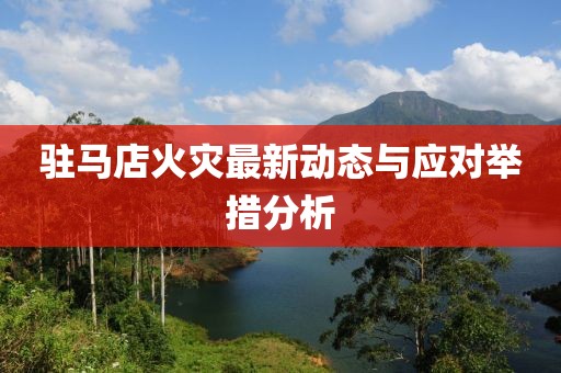 駐馬店火災最新動態(tài)與應對舉措分析