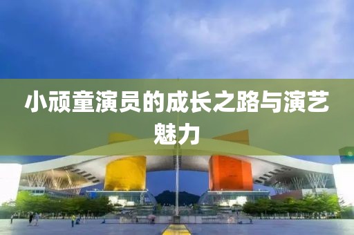 小頑童演員的成長之路與演藝魅力