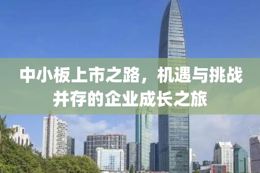 中小板上市之路，機(jī)遇與挑戰(zhàn)并存的企業(yè)成長(zhǎng)之旅