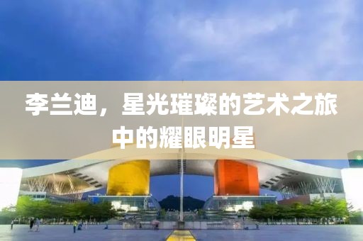 李蘭迪，星光璀璨的藝術(shù)之旅中的耀眼明星