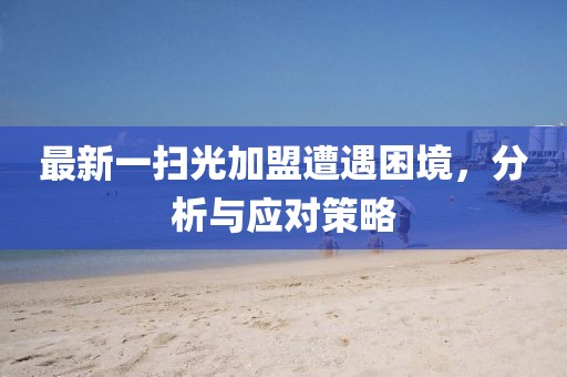 最新一掃光加盟遭遇困境，分析與應(yīng)對策略