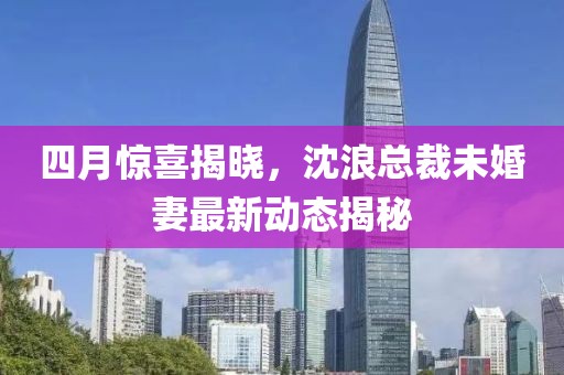 四月驚喜揭曉，沈浪總裁未婚妻最新動態(tài)揭秘
