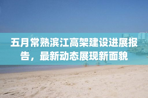五月常熟濱江高架建設進展報告，最新動態(tài)展現新面貌
