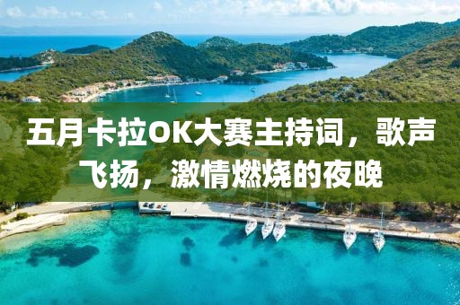 五月卡拉OK大賽主持詞，歌聲飛揚，激情燃燒的夜晚
