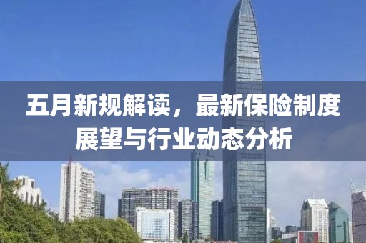 五月新規(guī)解讀，最新保險(xiǎn)制度展望與行業(yè)動(dòng)態(tài)分析