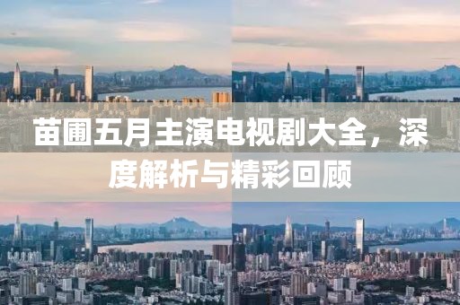 苗圃五月主演電視劇大全，深度解析與精彩回顧