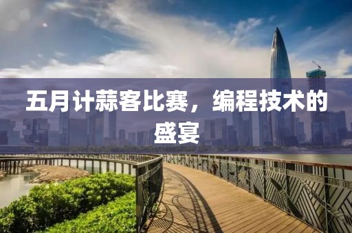 五月計蒜客比賽，編程技術的盛宴