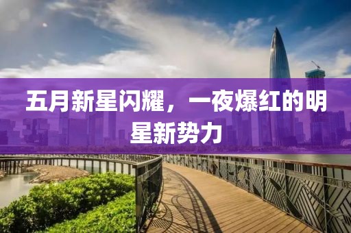 五月新星閃耀，一夜爆紅的明星新勢力