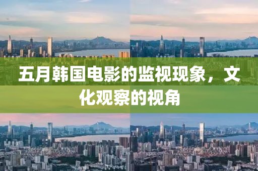 五月韓國電影的監(jiān)視現(xiàn)象，文化觀察的視角