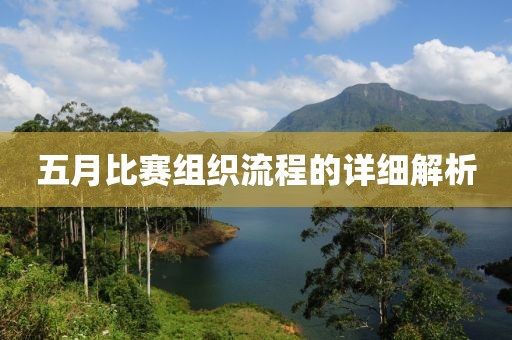五月比賽組織流程的詳細(xì)解析