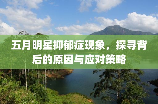 五月明星抑郁癥現(xiàn)象，探尋背后的原因與應(yīng)對策略