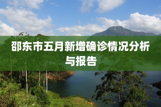 邵東市五月新增確診情況分析與報(bào)告