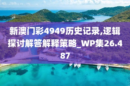 新澳門彩4949歷史記錄,邏輯探討解答解釋策略_WP集26.487