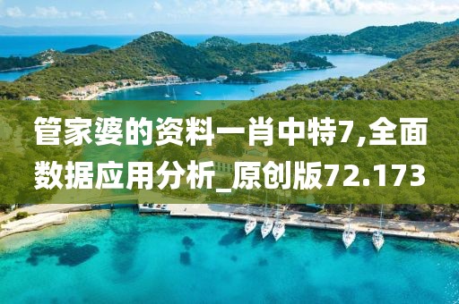 管家婆的資料一肖中特7,全面數(shù)據(jù)應(yīng)用分析_原創(chuàng)版72.173
