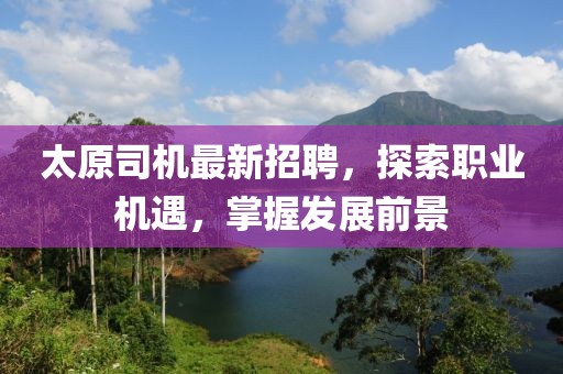 太原司機(jī)最新招聘，探索職業(yè)機(jī)遇，掌握發(fā)展前景