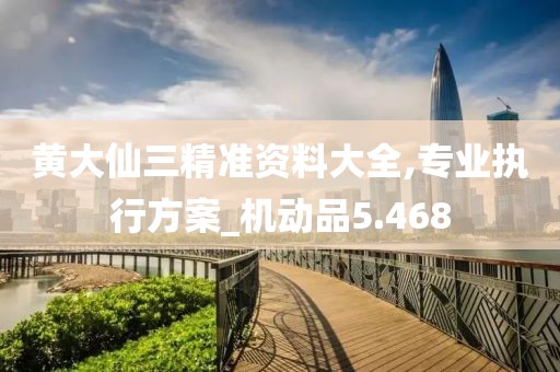 黃大仙三精準(zhǔn)資料大全,專業(yè)執(zhí)行方案_機(jī)動(dòng)品5.468