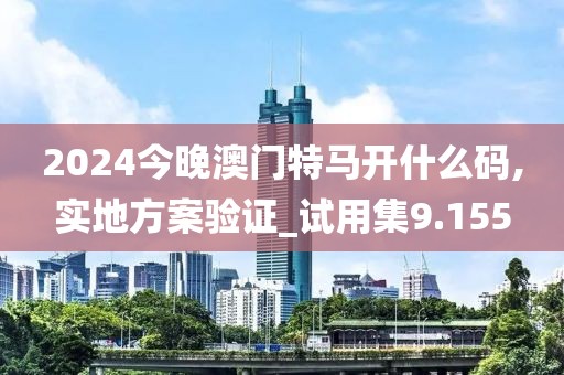 2024今晚澳門特馬開什么碼,實(shí)地方案驗(yàn)證_試用集9.155